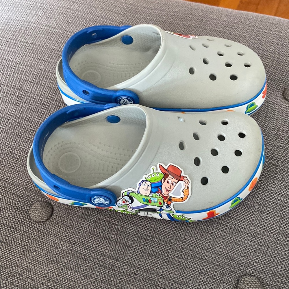 Boys Toy Story light up Crocs size 12